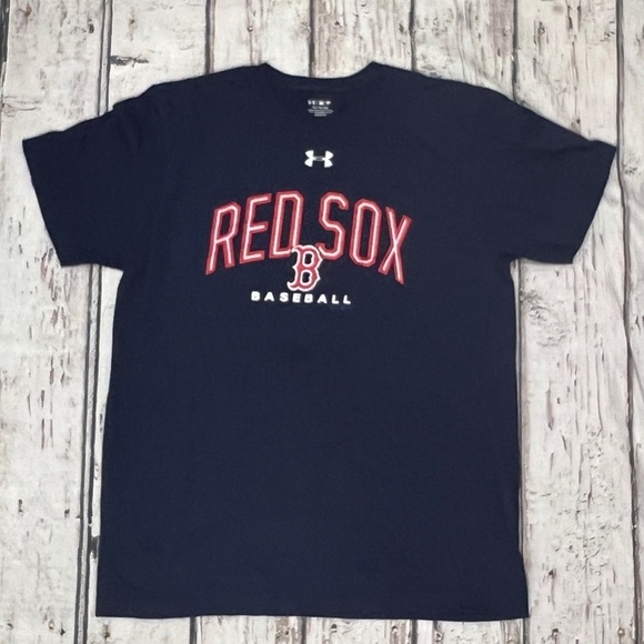 Boston Red Sox MLB Baseball Under Armour Athletic Heat Gear Loose Tshirt - Picture 1 of 5